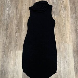 Leith Black Sleeveless Midi Dress